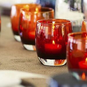 Glassybaby in Grateful Red-limited edition votive